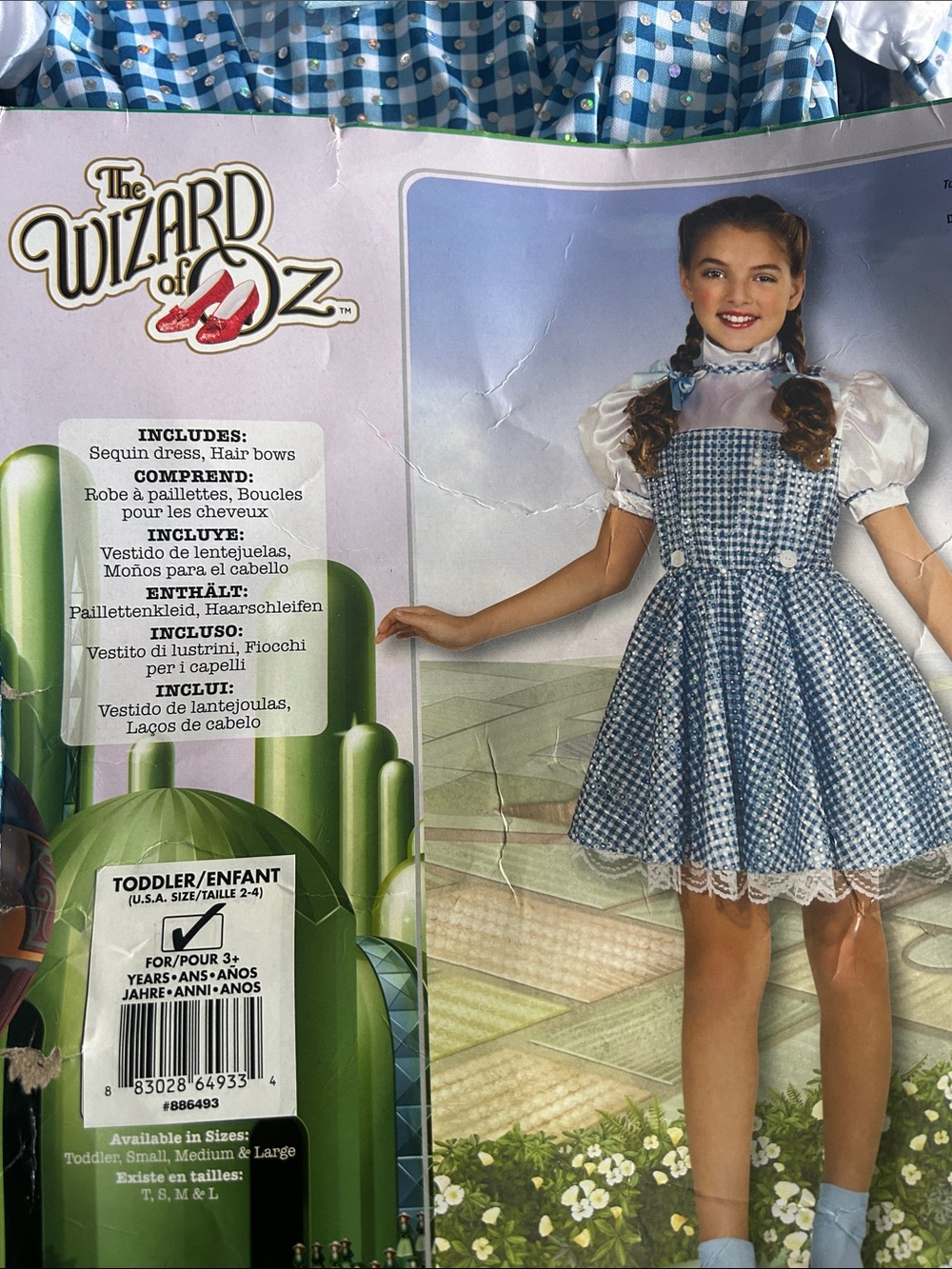 Wizard of Oz Dorothy Toddler Costume